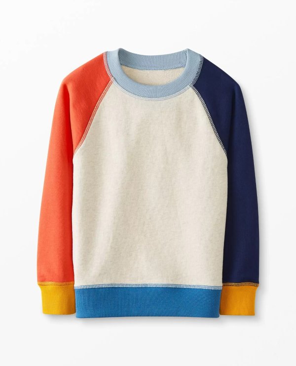 Colorblock Crewneck In French Terry