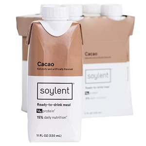 Soylent Meal Replacement Shake, Cacao Tetra Pack, 4 pack