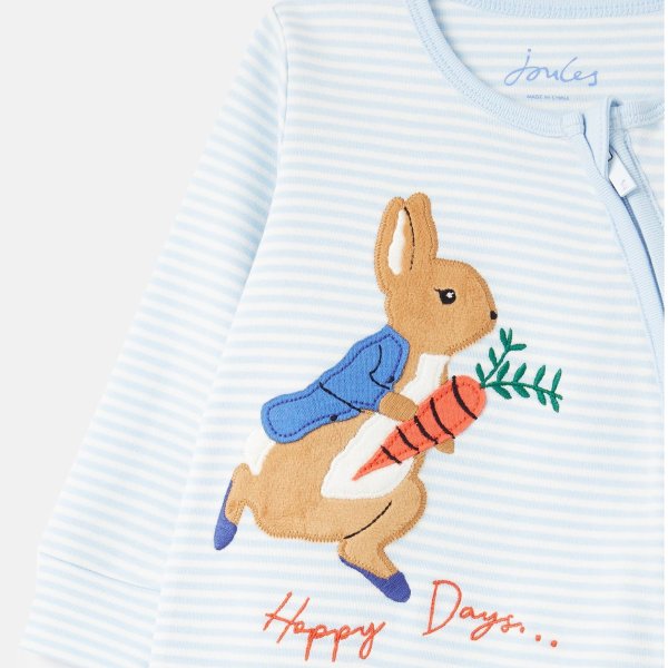 婴儿彼得兔贴布绣连体衣