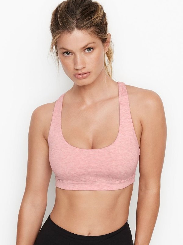 Incredible Essential Strappy Back Heathered Bra