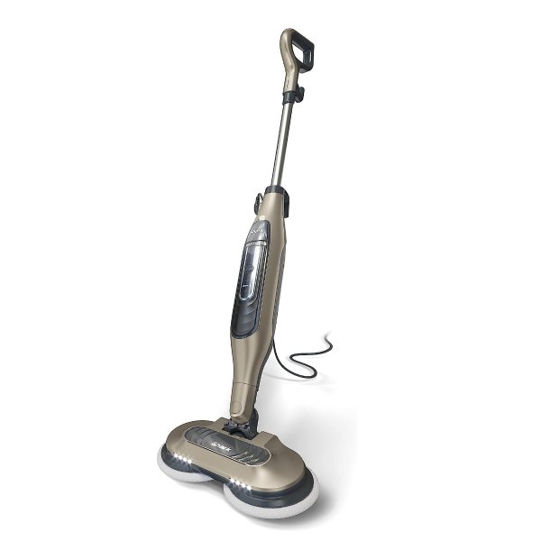 S7001 Mop, Scrub & Sanitize at The Same Time, Designed for Hard Floors, with 4 Dirt Grip Soft Scrub Washable Pads, 3 Steam Modes & LED Headlights, Gold, 13.7 in L x 6.75 in W x 46.5 in H