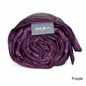 Eddie Bauer 700 充绒力超轻羽绒毯，棕色或紫色