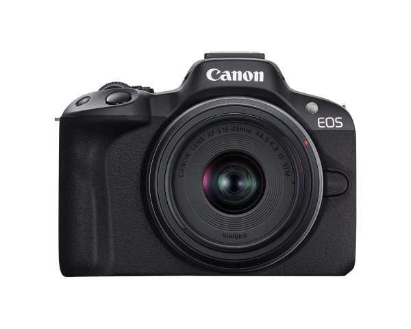 EOS R50 Mirrorless Camera with RF-S 18-45mm f/4.5-6.3 IS STM Lens (Black)