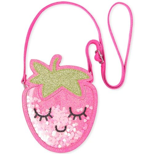 Toddler Girls Shakey Glitter Strawberry Bag