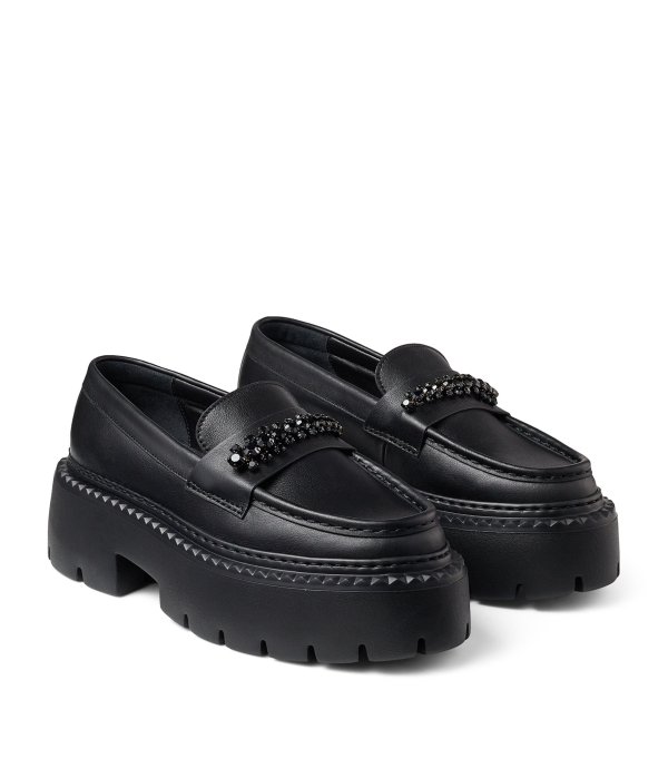 Sale | Jimmy Choo Bryer Leather Loafers | Harrods US