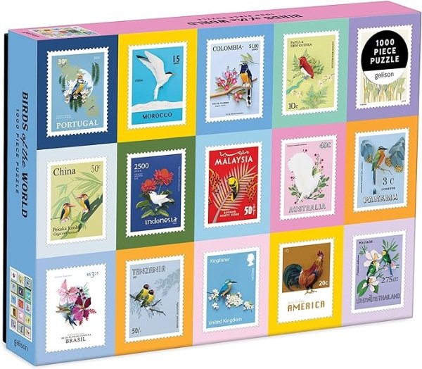 Birds of The World Puzzle, 1000 Pieces, 27” x 20'' – Jigsaw Puzzle Featuring Artwork from Diana Beltran Herrera – Thick, Sturdy Pieces, Challenging Family Activity, Makes a Great Gift
