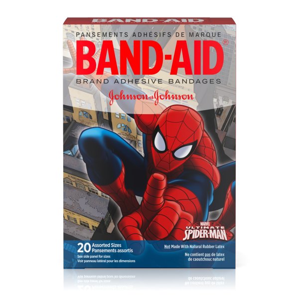 Band-Aid Adhesive Bandages, Marvel Spiderman, Assorted Sizes 20 ct