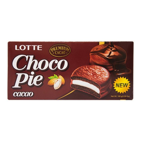 LOTTE Choco Pie with cream filling, 6pc 168g