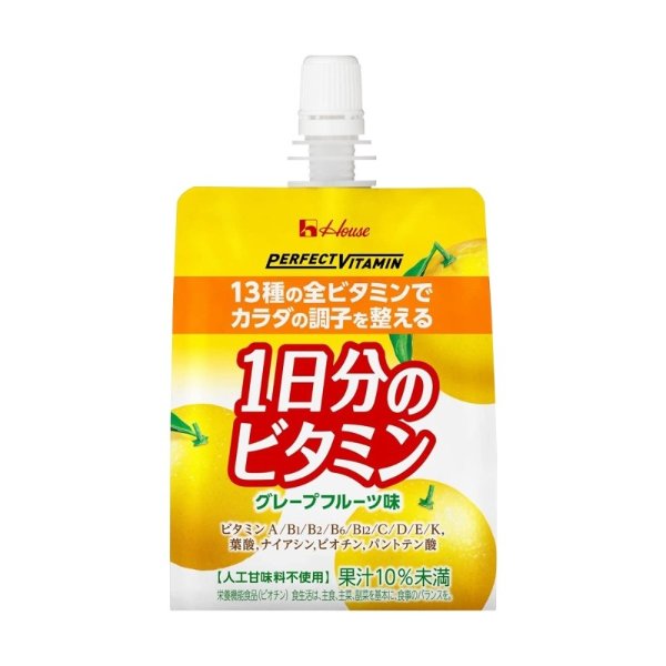 日本 HOUSE C1000 13种维生素果冻 葡萄柚口味 180g