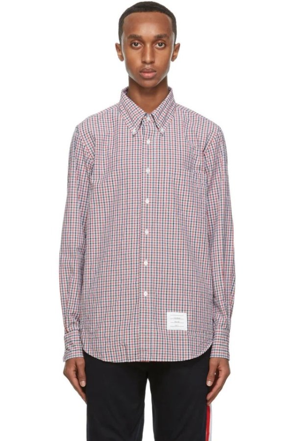 Multicolor Check Straight Fit Shirt