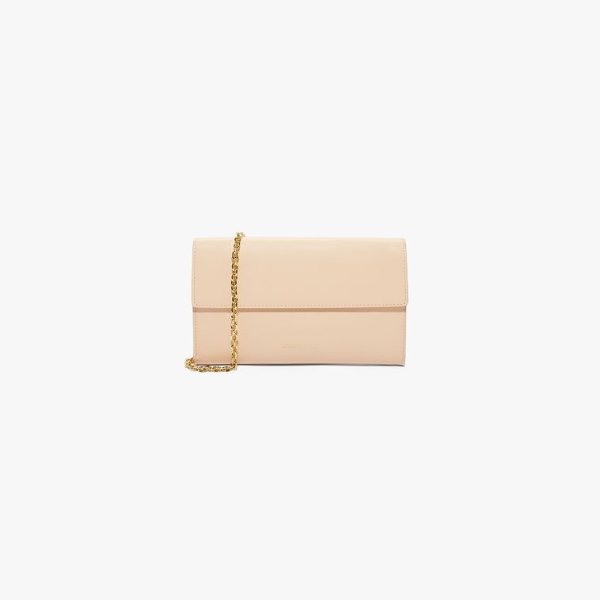Maito' in Nude - Women's Clutch in Cowhide Effect Leather | Coccinelle