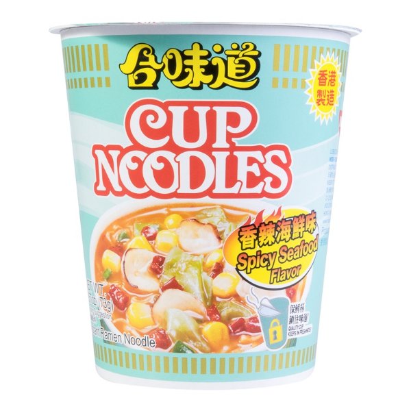 NISSIN Cup Noodles Instant Noodle Spicy Seafood Flavor 73g