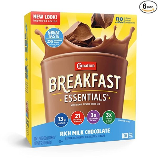 浓郁牛奶巧克力口味早餐奶粉 共60包