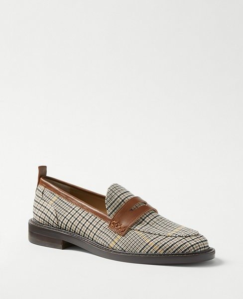 Plaid Penny Loafers | Ann Taylor