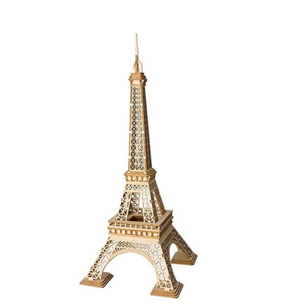 3D Wooden Puzzle Assemble Toy-DIY Model Craft Kit-Home Decoration-Best Educational Birthday Day Gift for Boys Girls Friends Son Adults(Eiffel Tower)
