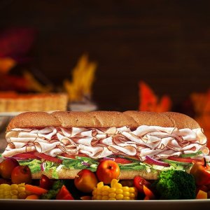 Subway 健康三明治优惠活动，6"三明治 现价$3.49