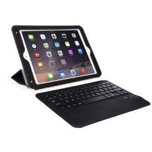 Bear Motion for iPad Air 2 (iPad 6) - Ultra thin Folio Case with Detachable Bluetooth Keyboard for Apple iPad Air 2 (iPad 6)