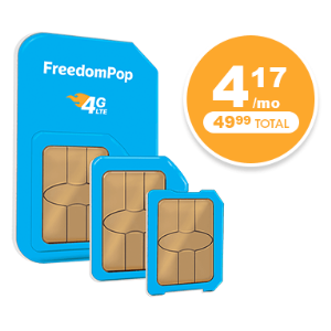 FreedomPop 1000分钟通话+1000条短信+千兆流量