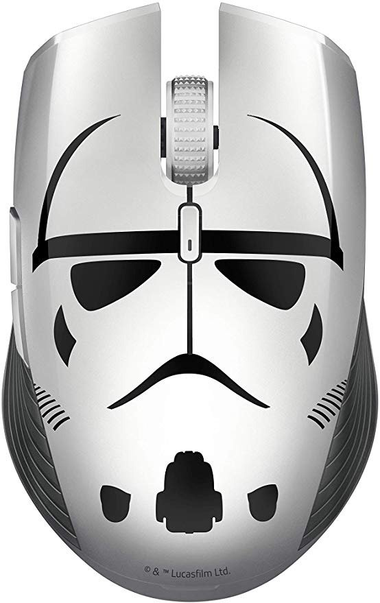 Atheris Ambidextrous Wireless Mouse: 7200 DPI Optical Sensor - 350 Hr Battery Life - USB Wireless Receiver & Bluetooth Connection - Stormtrooper Limited Edition