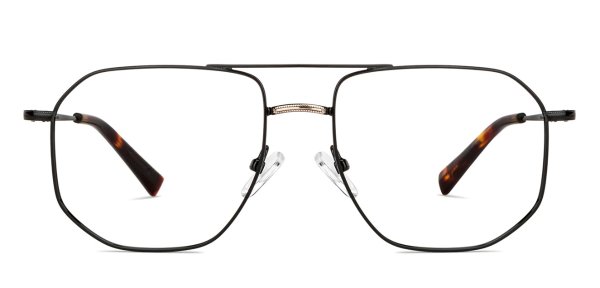 JJ E14312 Black Square Eyeglasses