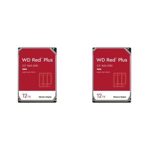 WD Red Plus 12TB NAS Hard Disk Drive 2-pack