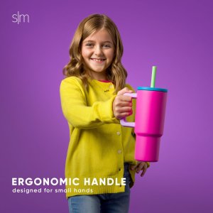 Simple Modern 24 oz 儿童带手柄吸管杯，多款多色选