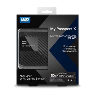WD 西数 2TB My Passport X Xbox One扩容用USB3.0高速移动硬盘