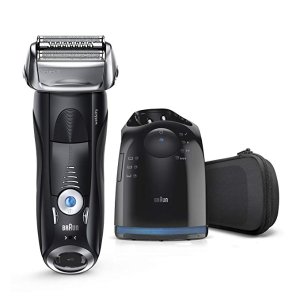 Braun Series 7 Men's Electric Foil Shaver with Wet & Dry Integrated Precision Trimmer & Rechargeable and Cordless Razor with Clean&Charge Station, 7880cc