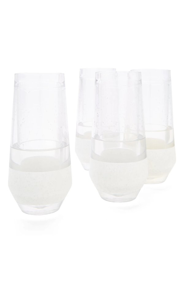 Champagne Freeze Cooling Cup - Set of 4