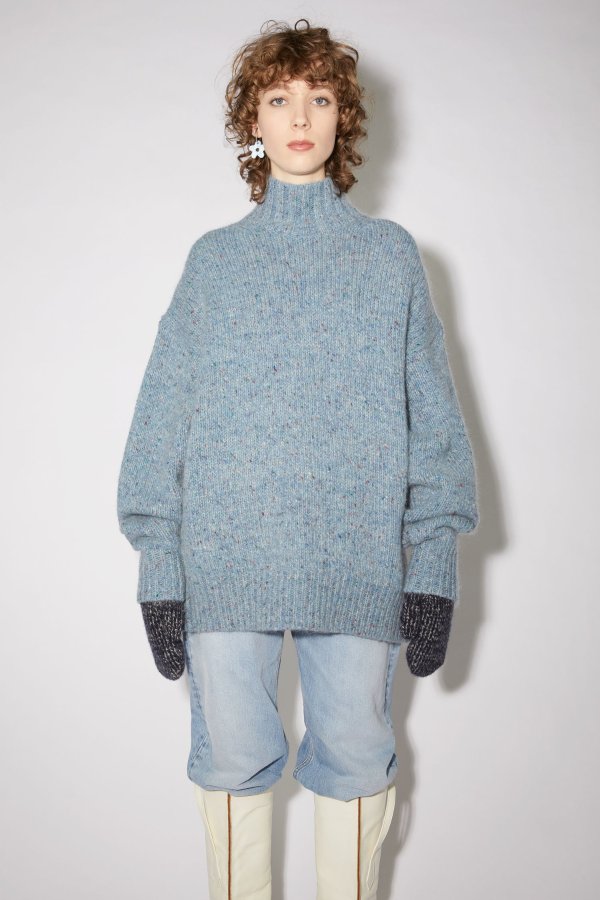 Relaxed turtleneck - Blue