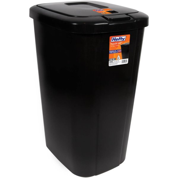 Touch-Lid 13.3-Gallon Trash Can @ Walmart
