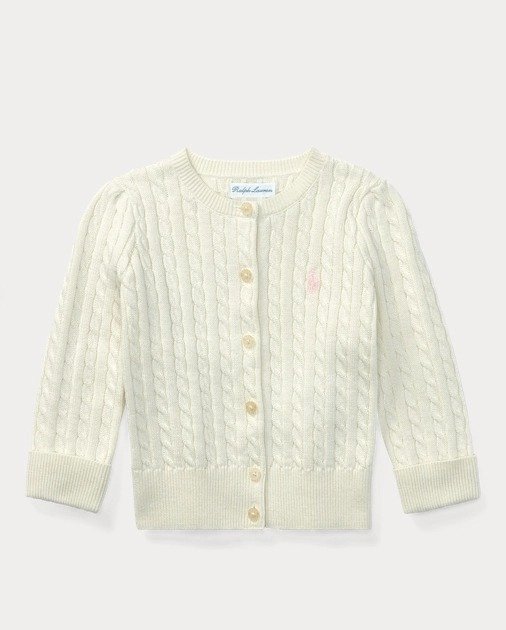 Cable-Knit Cotton Cardigan
