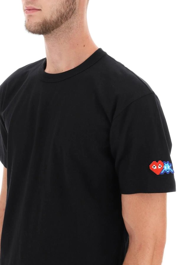 T-shirt with pixel patch Comme Des Garcons Play