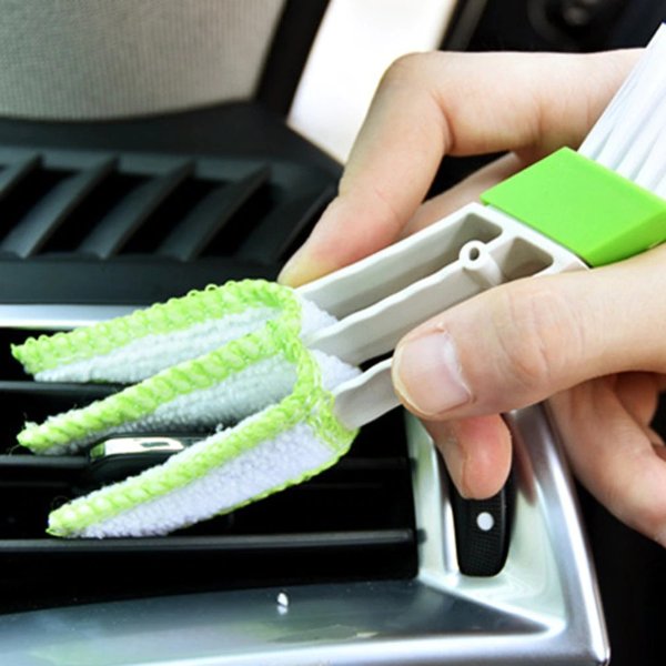 2.61US $ 30% OFF|Air Conditioning Outlet Cleaning Brush Dashboard Dust Brush Interior Cleaning Keyboard Blind Brush Car Accessories Auto - Sponges, Cloths & Brushes - AliExpress