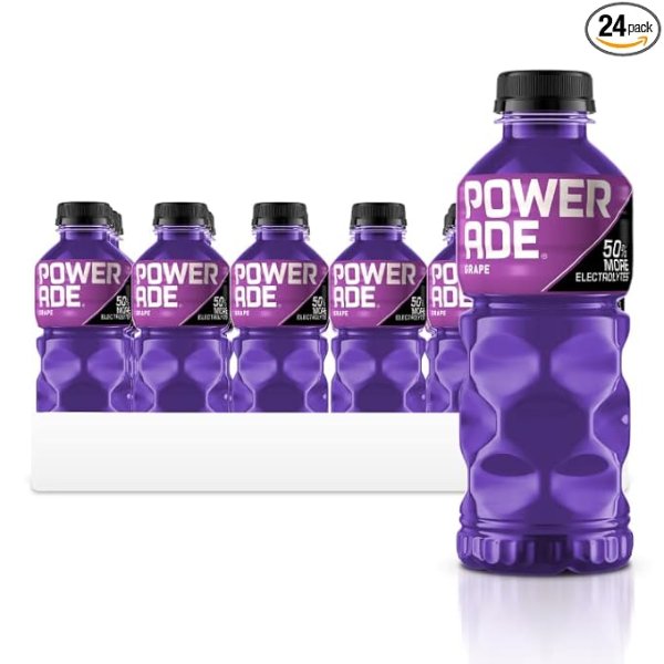 POWERADE Sports Drink Grape, 20 Ounce (Pack of 24)