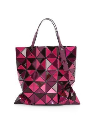 - Lucent At-Random Embossed Geometric Tote