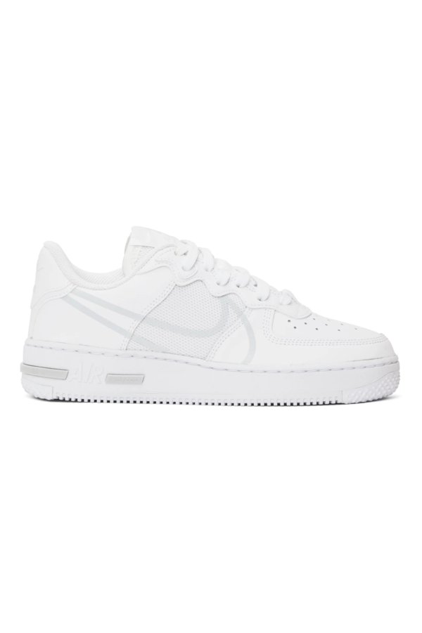 White Air Force 1 React Sneakers