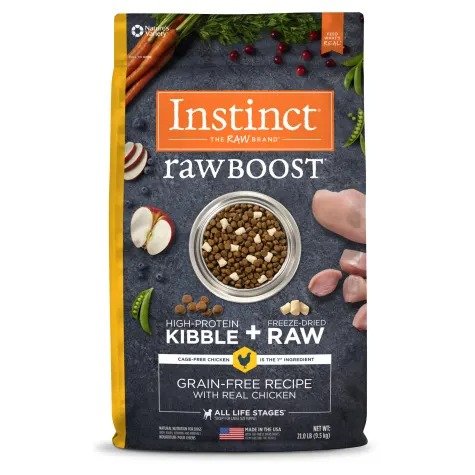 Raw Boost Grain-Free Recipe with Real Chicken Dry Dog Food with Freeze-Dried Raw Pieces, 21 lbs. | Petco