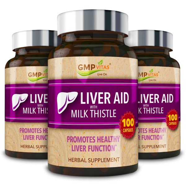 Milk Thistle Super Liver Aid 100 Caps 3-Bottle Bundle