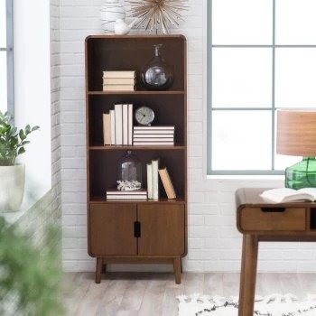 Belham Living Carter Mid Century Modern Bookcase