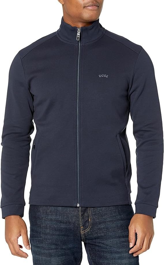 Men's Sporty Regular Fit Zip Up Cotton Jacket