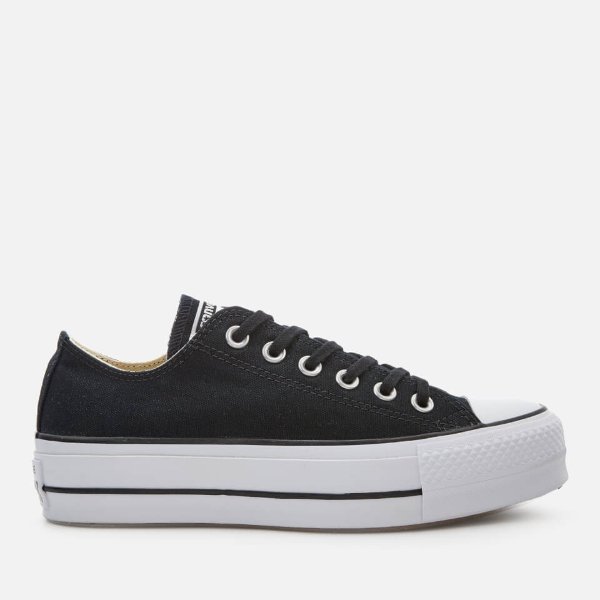 Women's Chuck Taylor All Star Lift Ox Trainers - Black/White/White