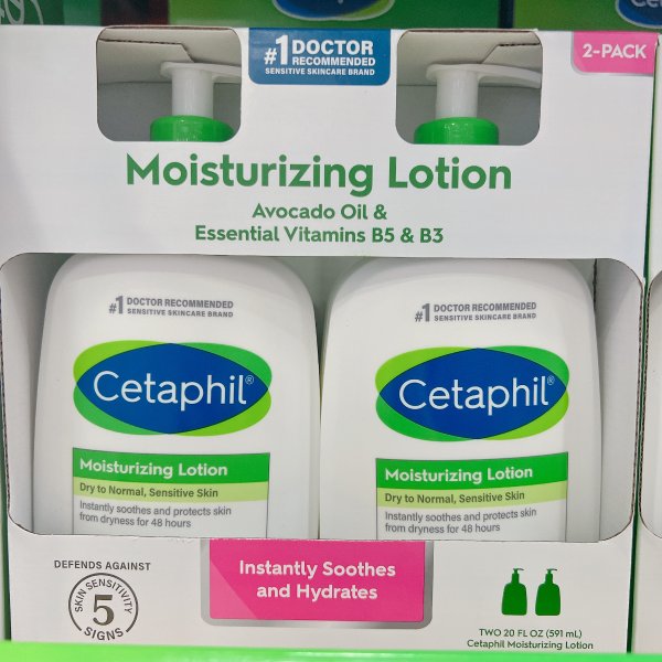 Moisturizing Lotion, Dry to Normal Sensitive Skin, 20 fl oz, 2-count