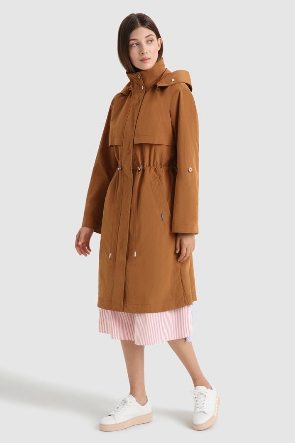 Briar Light Parka with Detachable Hood Rusty Brown