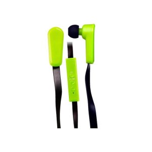 QFX H-150BT Bluetooth Stereo Sports Earbuds with Microphone and In-Line Controls (Green)