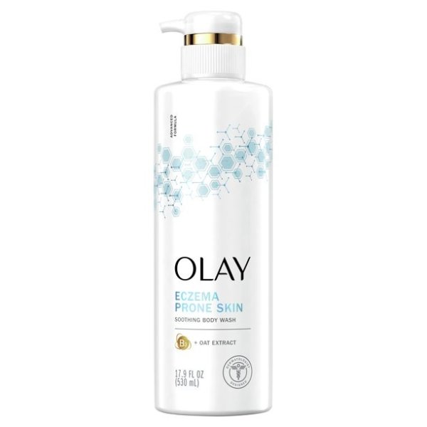 Olay Soothing Body Wash with Vitamin B3 Complex and Oat Extract, 17.9 Fl Oz