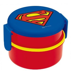 SKATER 圆形便当盒 500ml 蝙蝠侠/超人 日本制 特价