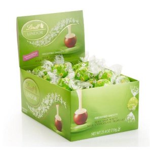 Lindt Lindor Spring Flower, Milk & White Milk Chocolate Truffles Box, 60 Count