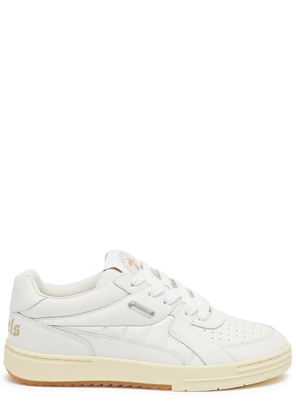 PALM ANGELS Palm University panelled leather sneakers
