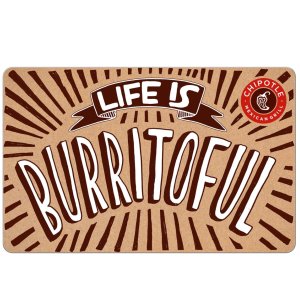 Chipotle - $50 Gift Code (Email Delivery)